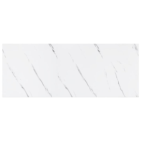 Seinähylly 2 kpl Valkoinen marmori 60 x 23,5 x 3,8 cm