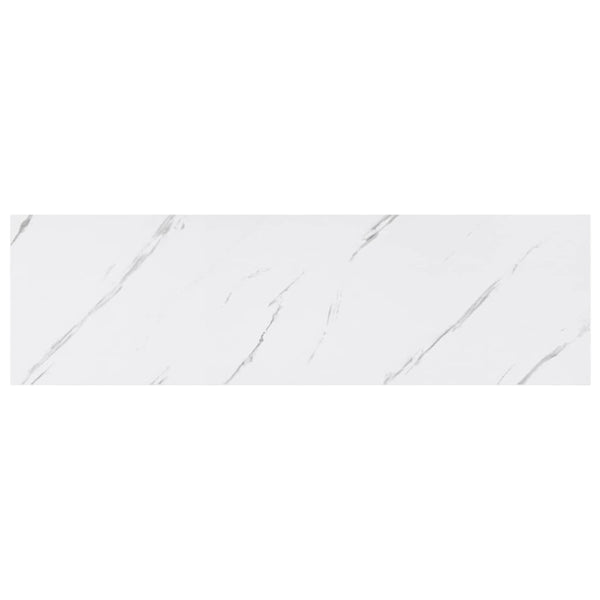 Seinähylly 2 kpl Valkoinen marmori 80 x 23,5 x 3,8 cm