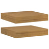 Seinähylly 2 kpl Beige 23 x 23,5 x 3,8 cm Tekninen puu
