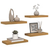 Seinähylly 4 kpl Beige 50 x 23,5 x 3,8 cm Tekninen puu