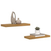 Seinähylly 2 kpl Beige 60 x 23,5 x 3,8 cm Tekninen puu