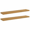 Seinähylly 2 kpl Beige 120 x 23,5 x 3,8 cm Tekninen puu