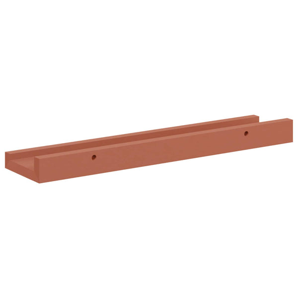 Seinähylly 2 kpl Punainen 40 x 9 x 3 cm Tekninen puu