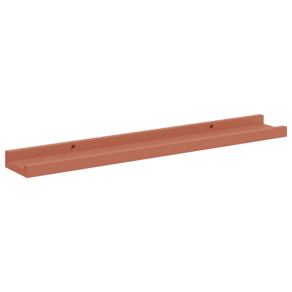 Seinähylly 2 kpl Punainen 60 x 9 x 3 cm Tekninen puu