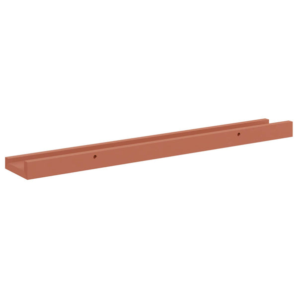 Seinähylly 2 kpl Punainen 60 x 9 x 3 cm Tekninen puu