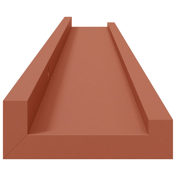 Seinähylly 2 kpl Punainen 80 x 9 x 3 cm Tekninen puu