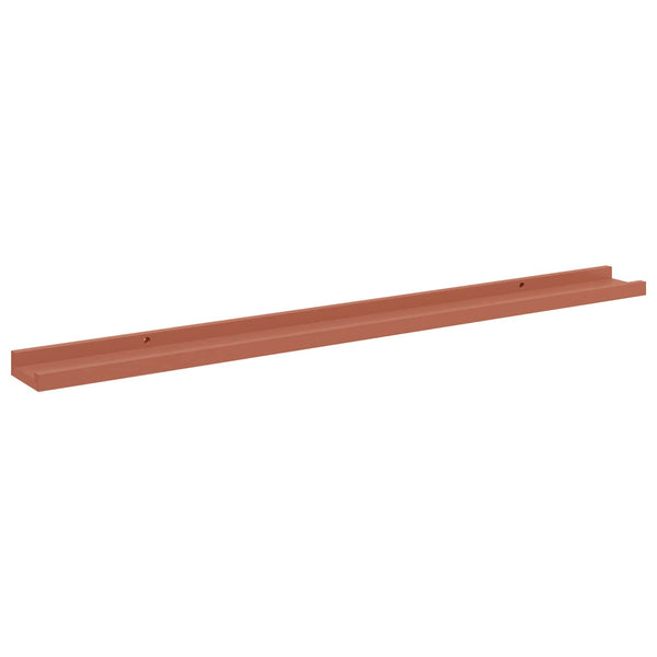 Seinähylly 2 kpl Punainen 100 x 9 x 3 cm Tekninen puu