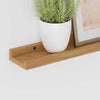 Seinähylly 2 kpl Ruskea 40 x 9 x 3 cm Tekninen puu