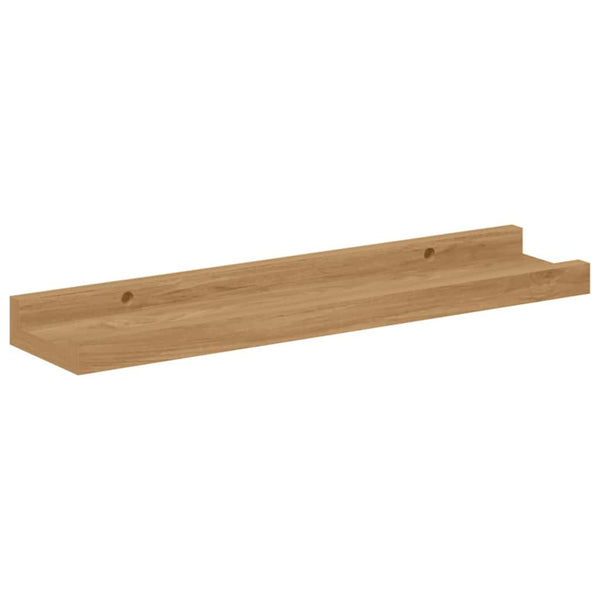 Seinähylly 2 kpl Ruskea 40 x 9 x 3 cm Tekninen puu