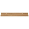 Seinähylly 2 kpl Ruskea 40 x 9 x 3 cm Tekninen puu