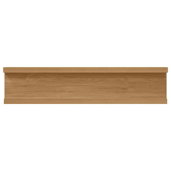 Seinähylly 2 kpl Ruskea 40 x 9 x 3 cm Tekninen puu