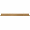 Seinähylly 2 kpl Ruskea 60 x 9 x 3 cm Tekninen puu