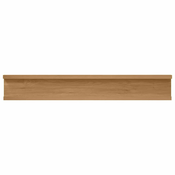 Seinähylly 2 kpl Ruskea 60 x 9 x 3 cm Tekninen puu
