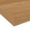 Seinähylly 2 kpl Ruskea 115 x 9 x 3 cm Tekninen puu
