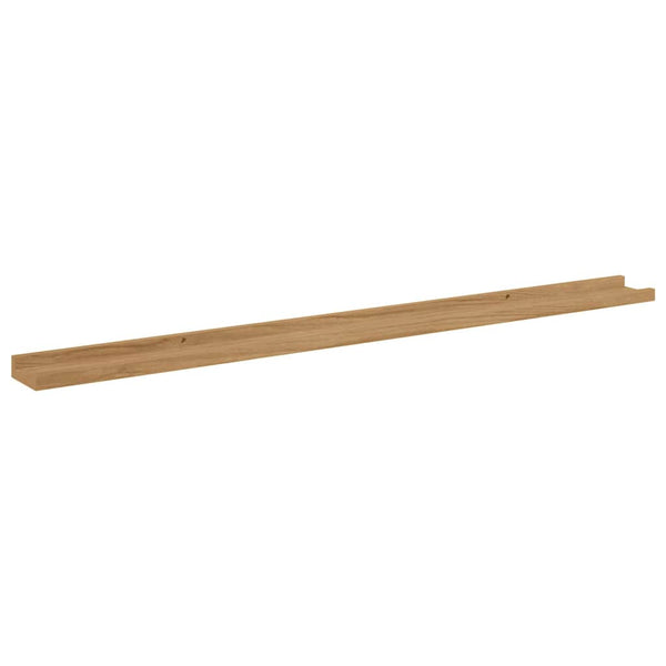 Seinähylly 2 kpl Ruskea 115 x 9 x 3 cm Tekninen puu