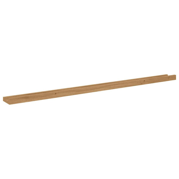 Seinähylly 2 kpl Ruskea 115 x 9 x 3 cm Tekninen puu