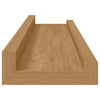 Seinähylly 4 kpl Ruskea 40 x 9 x 3 cm Tekninen puu