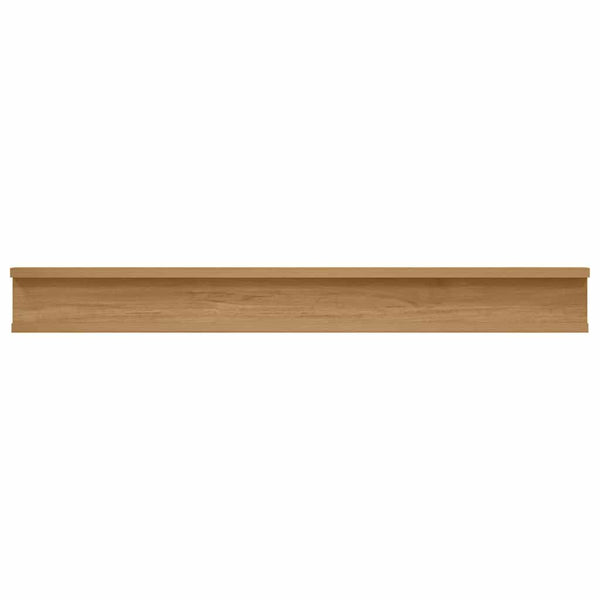 Seinähylly 4 kpl Ruskea 80 x 9 x 3 cm Tekninen puu