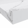 Seinähylly 4 kpl Valkoinen marmori 100 x 9 x 3 cm Tekninen puu