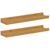 Seinähylly 2 kpl Beige 40 x 9 x 3 cm Tekninen puu