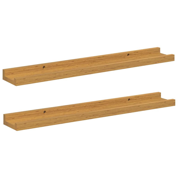 Seinähylly 2 kpl Beige 60 x 9 x 3 cm Tekninen puu
