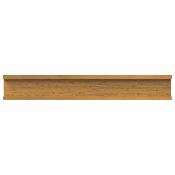 Seinähylly 2 kpl Beige 60 x 9 x 3 cm Tekninen puu