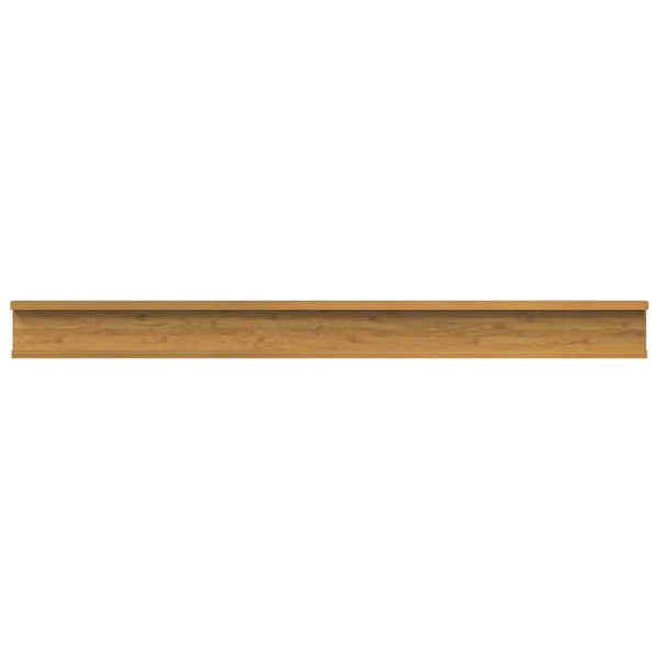 Seinähylly 2 kpl Beige 100 x 9 x 3 cm Tekninen puu