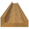 Seinähylly 2 kpl Beige 115 x 9 x 3 cm Tekninen puu