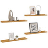 Seinähylly 4 kpl Beige 40 x 9 x 3 cm Tekninen puu