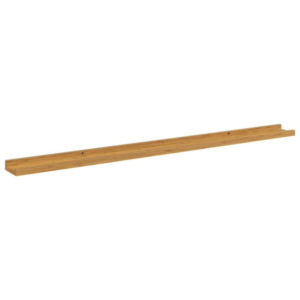 Seinähylly 4 kpl Beige 115 x 9 x 3 cm Tekninen puu