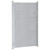 Puutarhaportti 85 x 120 cm Ruostumaton teräs Hopea Lukittava