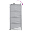 Puutarhaportti 85 x 174 cm Ruostumaton teräs Hopea Lukittava