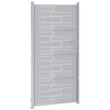 Puutarhaportti 85 x 196 cm Ruostumaton teräs Hopea Lukittava