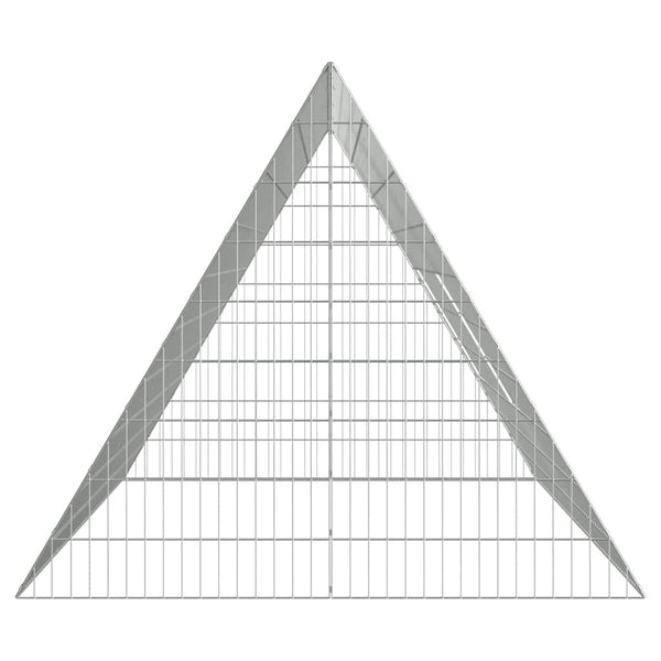 215 x 100 x 85 cm hopea kaniinihäkki galvanoitua terästä