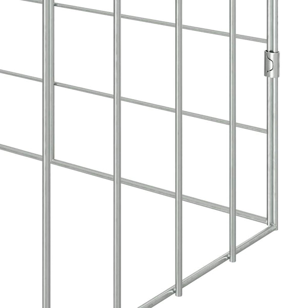 400 x 78 x 78 cm Hopea Kaniinihäkki Galvanoitu teräs