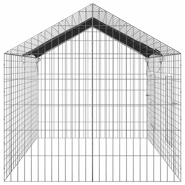 400 x 78 x 78 cm Hopea Kaniinihäkki Galvanoitu teräs