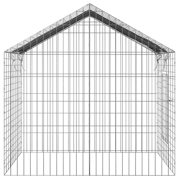 400 x 78 x 78 cm Kaniinihäkki Galvanoitu teräs Hopea