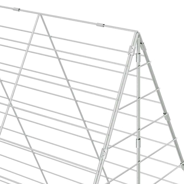 Kaniinihäkki Hopea 300 x 100 x 210 cm Galvanoitu teräs