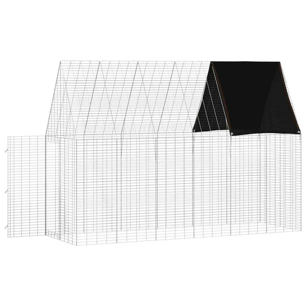 Kaniinihäkki Hopea 300 x 100 x 210 cm Galvanoitu teräs