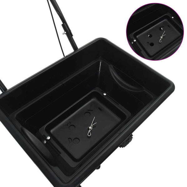 Levittimen Musta 82 x 46 x 75 cm PVC ja teräs