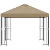 Huvimaja 3 x 3 m Beige Polyesteri ja teräs 190 gsm