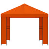 Huvimaja 3 x 3 m Oranssi Polyesteri ja teräs 190 gsm