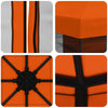 Puutarhamaja sivuseinillä 3 x 3 m Oranssi Polyesteri ja teräs