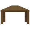 Huvimaja 4 × 3 m Taupe Polyesteri ja teräs 190 gsm