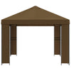Huvimaja 4 × 3 m Taupe Polyesteri ja teräs 190 gsm