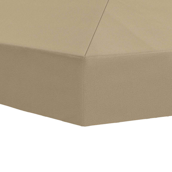 Gazebo-suojakansi 6 x 3 m Beige Polyesteri 190 gsm