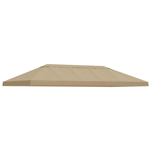 Gazebo-suojakansi 6 x 3 m Beige Polyesteri 190 gsm