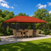 Gazebo-suojakansi 6 x 3 m Terrakotta Polyesteri 190 gsm