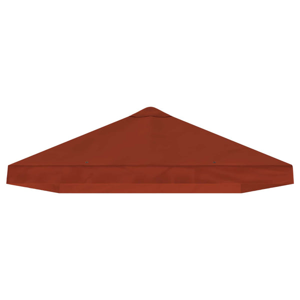 Gazebo-suojakansi 6 x 3 m Terrakotta Polyesteri 190 gsm