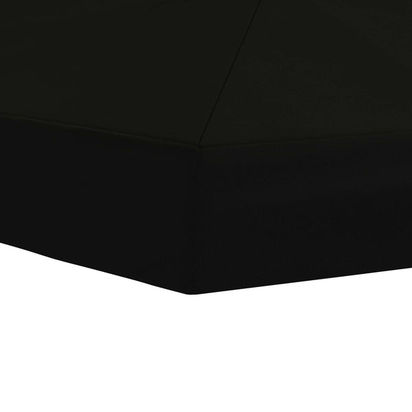Gazebo-suojakansi 6 x 3 m Musta Polyesteri 190 gsm